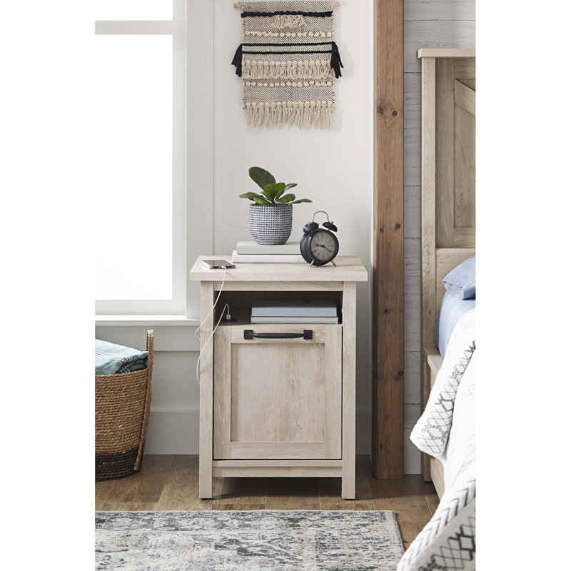 Ansilme 20.63'' W Solid Wood Nightstand
