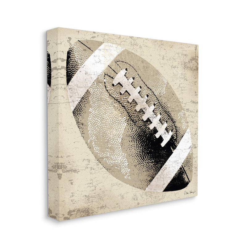 «Sports Football» par Peter Horjus, impression sur toile tendue, H 17 po x l 17 po x P 1,5 po