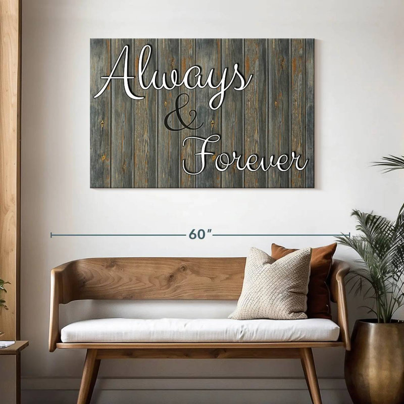 Tergel Always Forever Typography, 30" H x 45" W