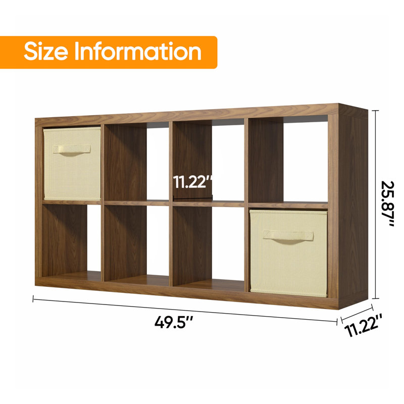 Storage Bookshelf - Multifunctional Display Shelf for Living Room, Bedroom & Home Office, Classic Oak