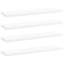 Ensemble de 4 tablettes vidaXL en bois d'ingénierie blanc 15,7 x 11,8 x 0,6 po-865290145-865290150