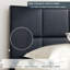 Lit plateforme en tissu d'ameublement-465469818