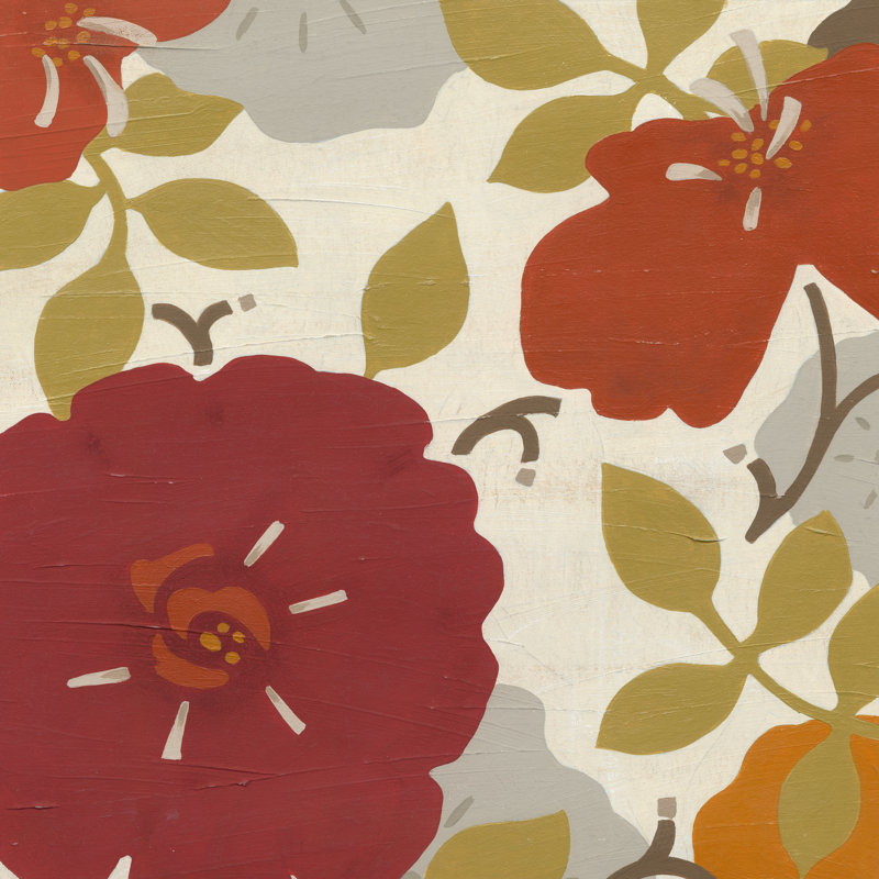 Hibiscus Fresco I by June Erica Vess - Wrapped Canvas Print, 30cm H x 30cm W 