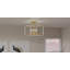 Danyail 4-Light Matte White Semi-Flush Mount Light