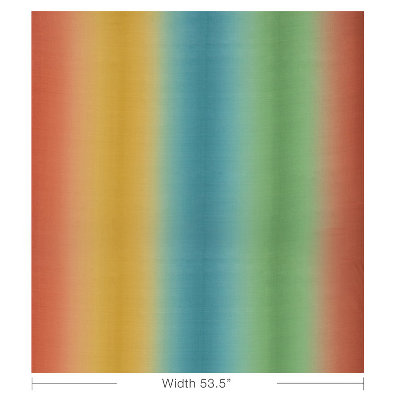 Majorelle Mirage 100% Silk Performance Fabric, Blue/Yellow/Green/Red