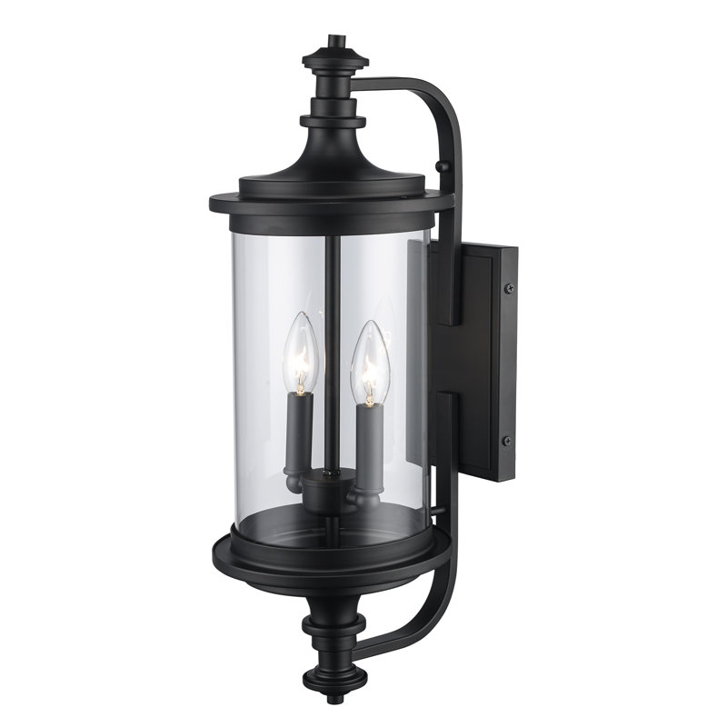Applique murale d'extérieur 2 lumières Adeoye, H 22,1 po x l 7,7 po x P 9,8 po