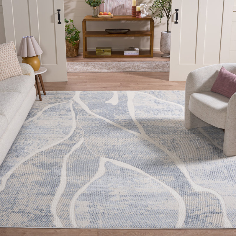 Oberman Performance Abstract Rug, Rectangle 8' x 10'