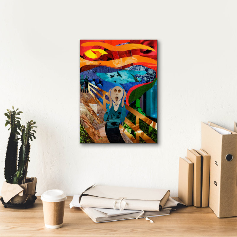 Toile épique «Scream» par Artpoptart, H 16 po x l 12 po x P 0,75 po