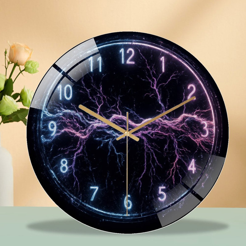Horloge murale électrique en plastique 12 po