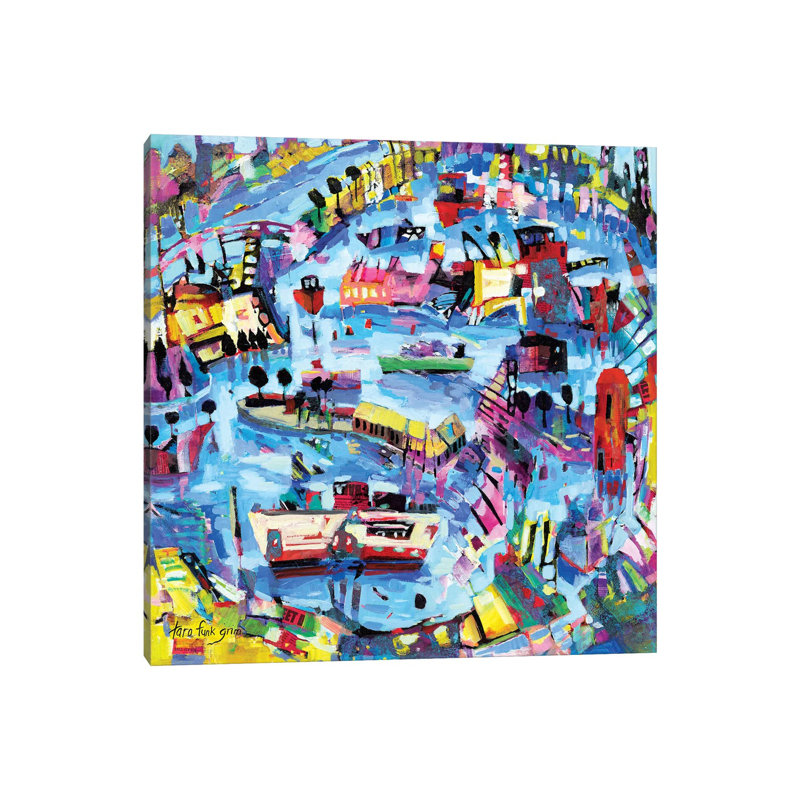 Funlands III by Tara Funk Grim - Gallery-Wrapped Canvas Giclée on Canvas, 30.48 cm H x 30.48 cm W, Canvas