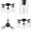 Luminaire d'intérieur semi-encastré Lantier avec verre transparent
