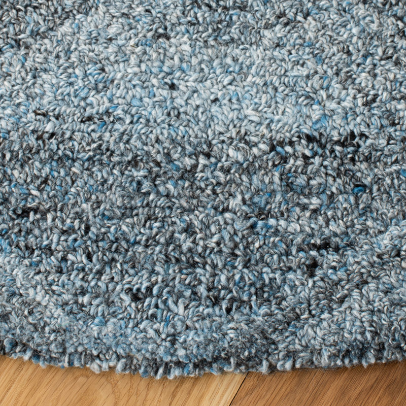 Mitchem Hand Tufted Performance Geometric Rug, Round 6'