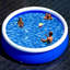 Piscine gonflable en filet à ressorts papillon 183 * 51-123948547