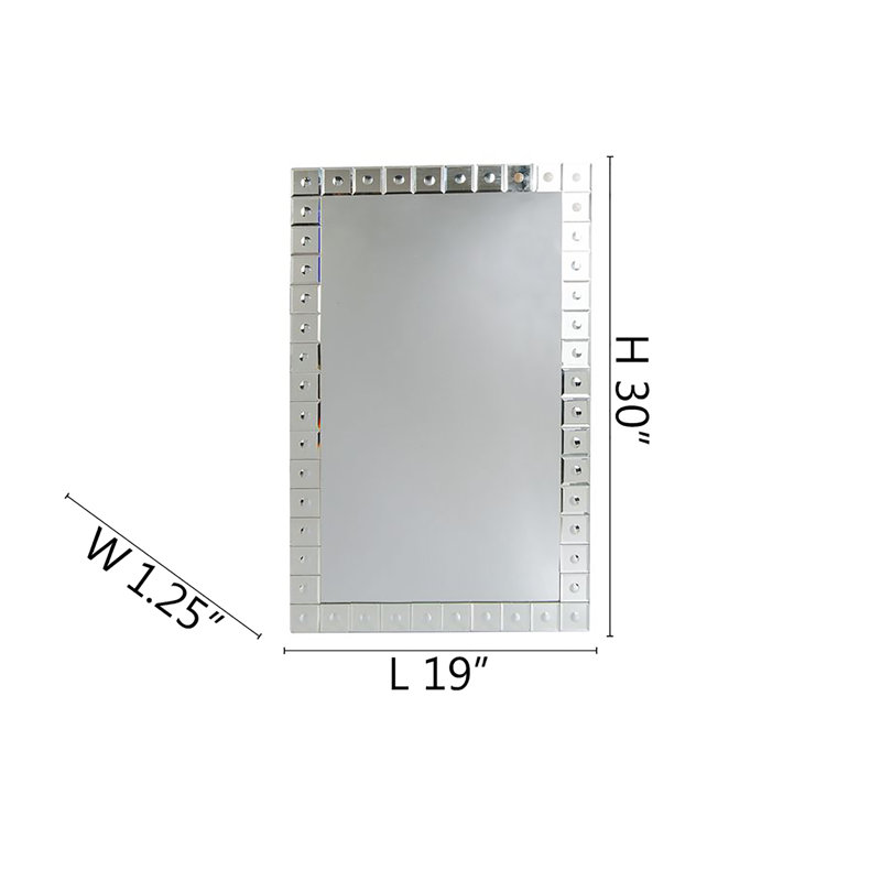 Square Dot Frame Accent Mirror