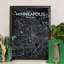 Minneapolis City Map - No Frame Print-1100737636