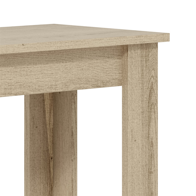 Table d'appoint Justine Basilico avec rangement, Chêne d'Oslo