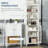 Kleankin Tall Bathroom Storage Cabinet With 3 Tier Shelf-907441054-907441024