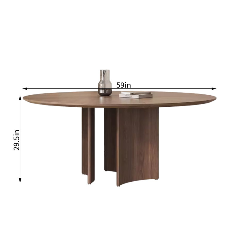 Grande table de salle à manger Jinn, H 29,5 po x L 59 po x l 59 po