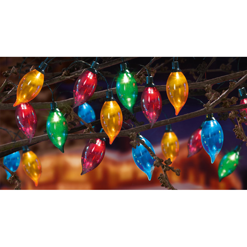 40 Multicolour Flame Shape String Lights