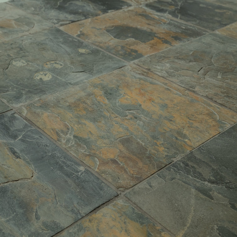 Rustic Gold 12" x 12" Gauged Slate Field Tile