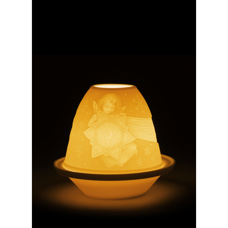 Lithophane Angel with Star 3.54" Novelty Light