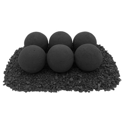 4" Lite Stone Fire Balls