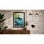Orca in Ocean Depths Coastal 1 Piece Single Picture Frame Wall Art-136687193-136687194