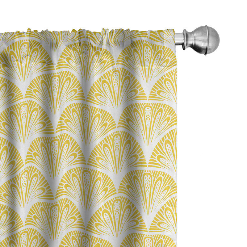Semi-Sheer Rod Pocket Curtain Panels, 28" x 84"