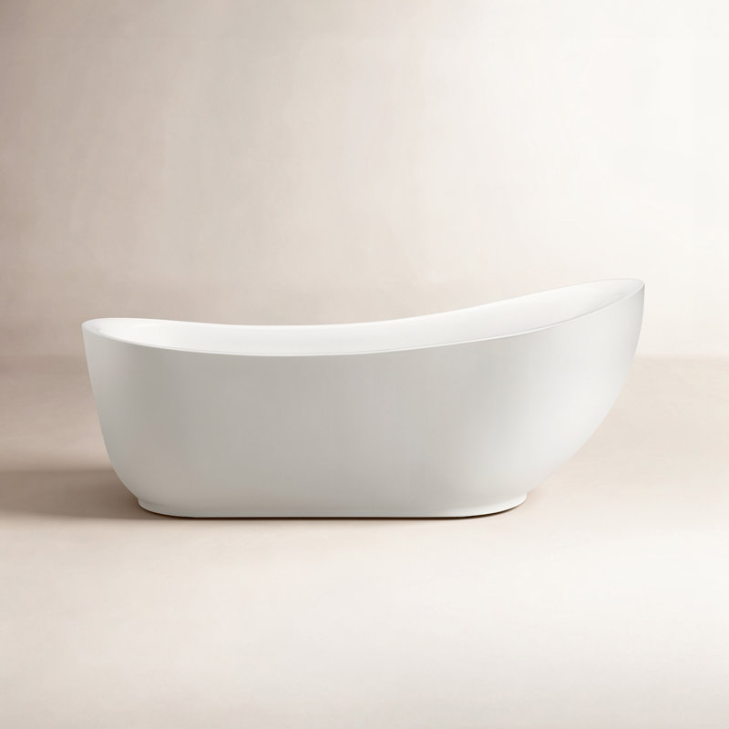 71" x 35" Freestanding Soaking Bathtub