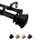 Steel Rod/Resin Finial Adjustable Double Curtain Rod