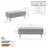 Mercer41 Helge Velvet Storage Bench with Gold Metal Legs-313703793