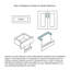 3" Center to Center Two Step Foot Rectangular Arch Pull CP Series-12830374
