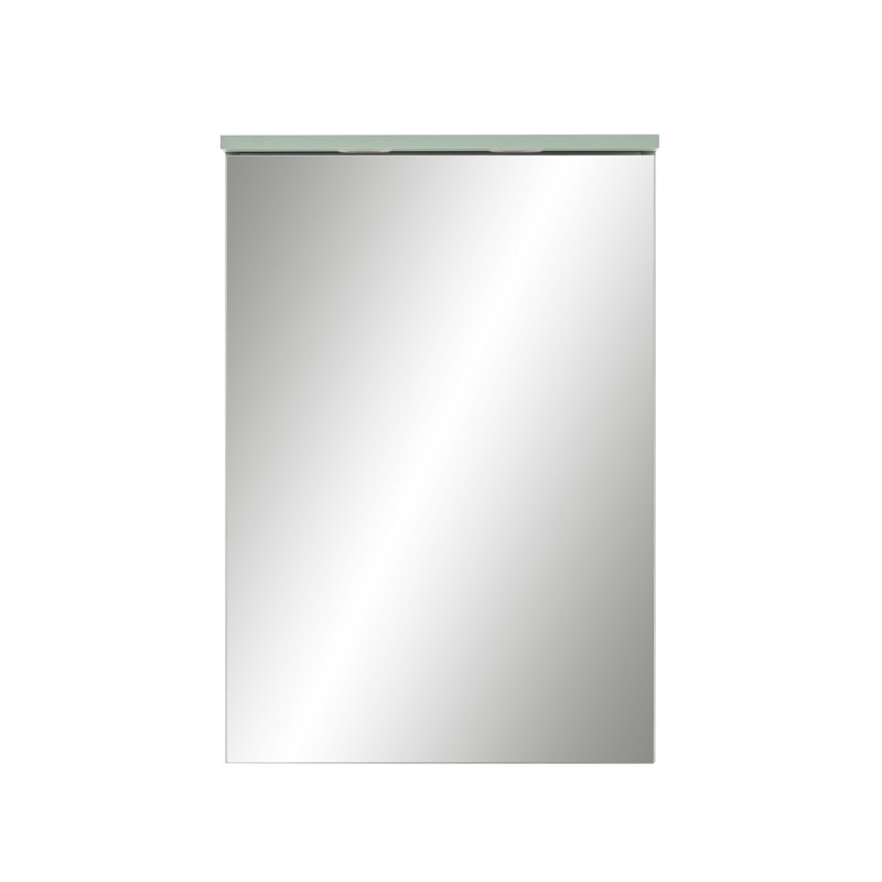 Sarah Surface Mirrored Bathroom Cabinets with Mirror and 2 Adjustable Shelves, Mint, Left Hand