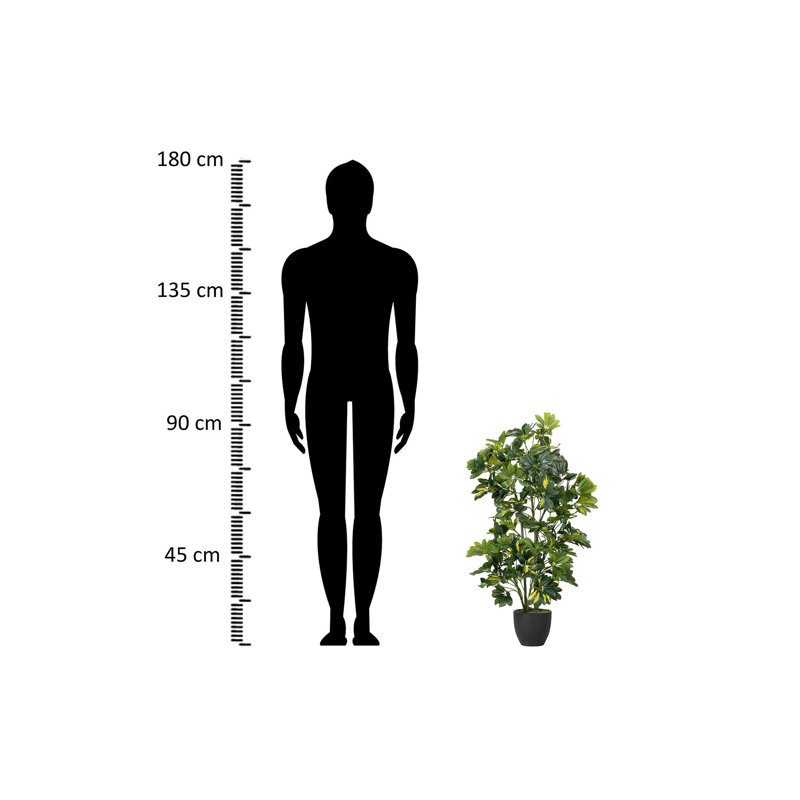 95cm Faux Banana Leaf Plant in Pot