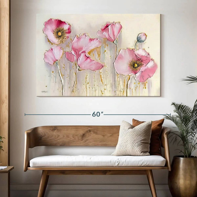Coquelicots Harnek Spring, H 34 po x l 51 po