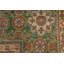 Tapis orange à motif de teinture végétale Ziegler 8 x 8