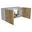 Armoire murale H 19 po, deux portes, deux tablettes internes-1671826946