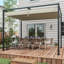 Patio Pergola with Retractable Canopy,-107403338-107403337