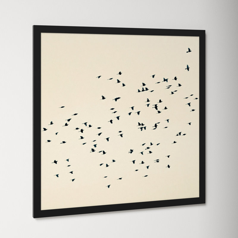 Soaring by Peter Dušek, 36" H x 36" W x 1.25" D, Black