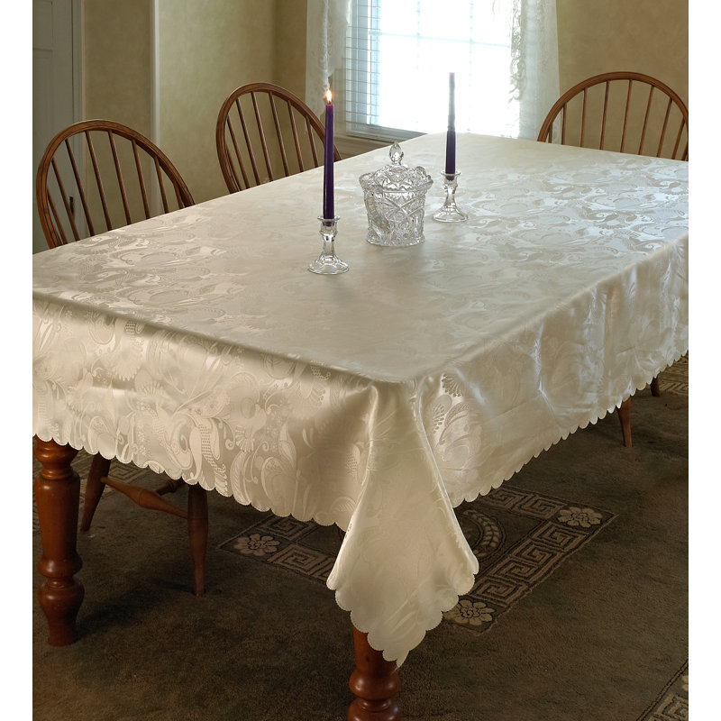 Oglethorpe Tablecloth, 60" W x 60" L, Ivory