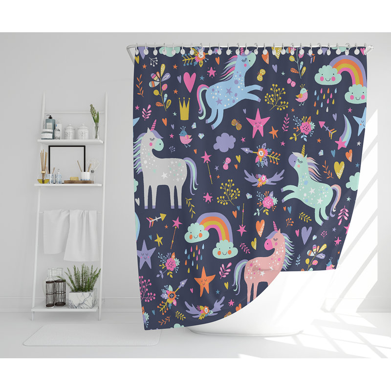 Eljas Polyester Shower Curtain