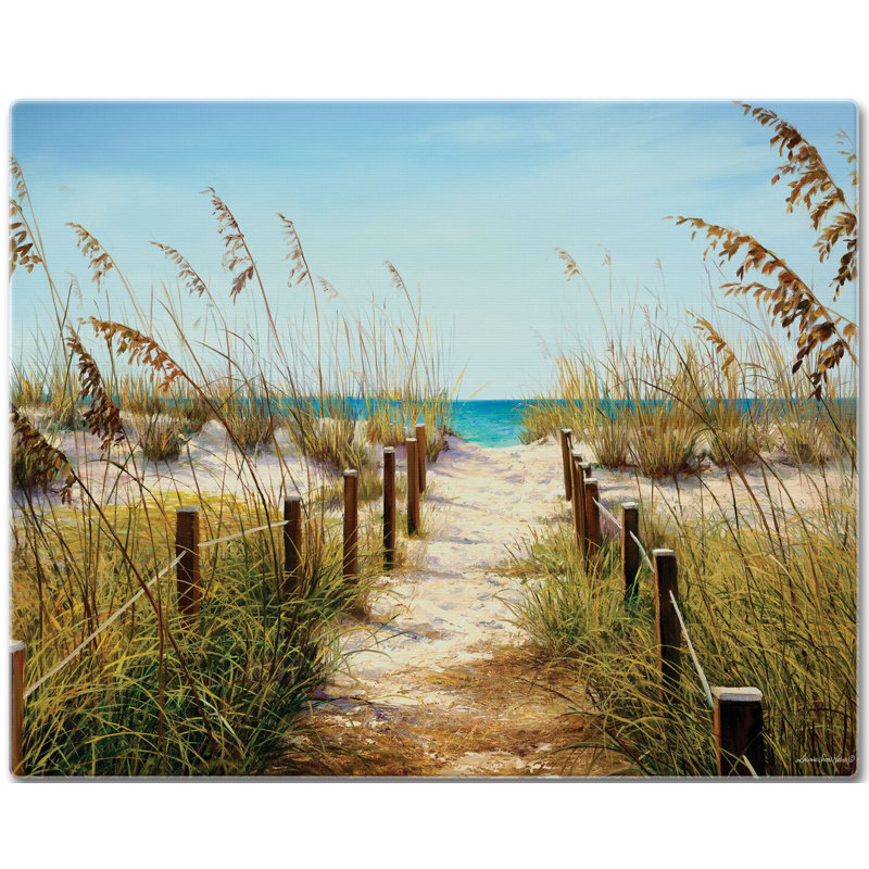 Path to the Ocean Rectangular Glass Cutting Board Set
