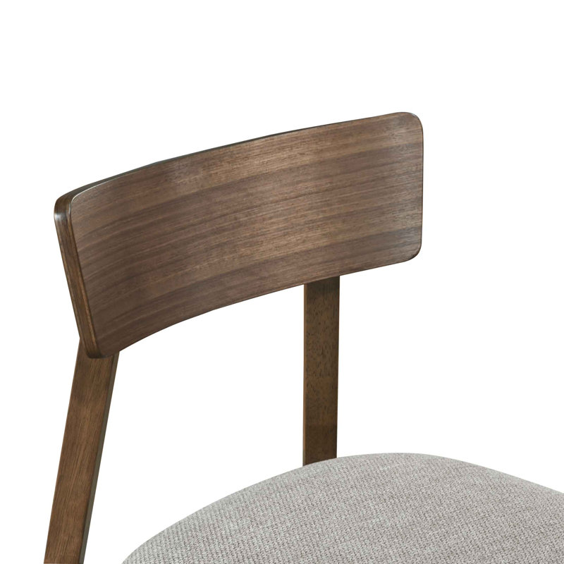 Ensemble de 2 chaises de salle à manger rembourrées Valencia, Brun