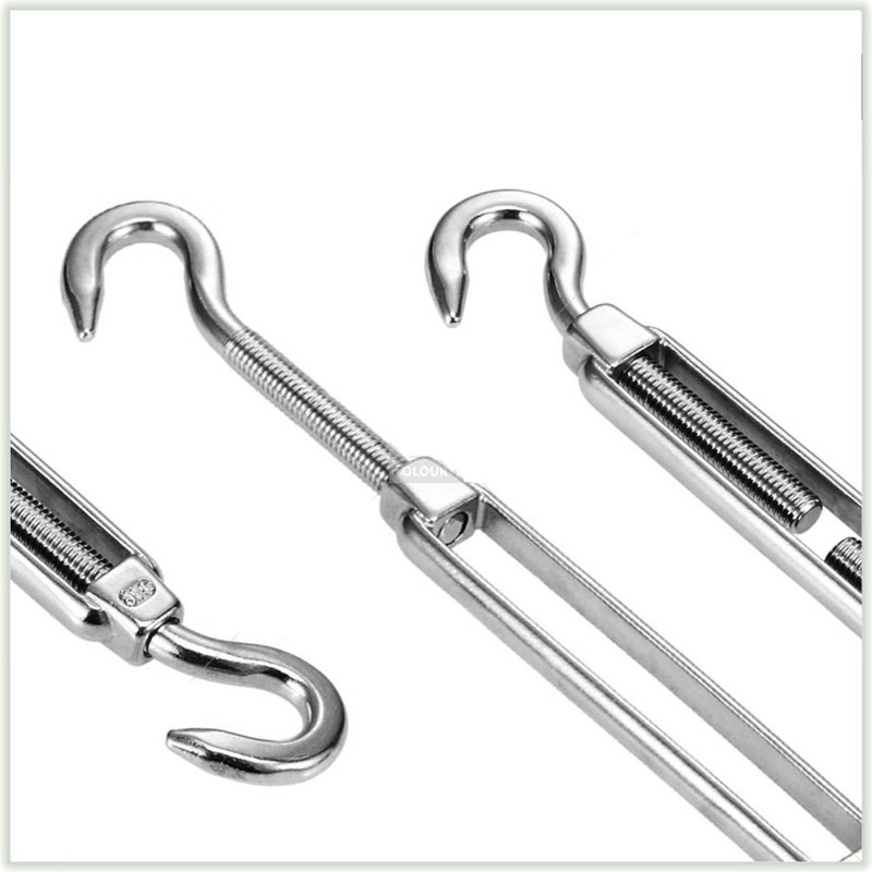 6 Inch Stainless Steel Triangle Sun Shade Sail Hardware Kit
