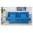 Stylish 3-Seat Sofa Bed, Blue Solid Color, 74.8 x 35.4 x 33.5 inches | Durable Pine Wood Frame, 100% Soho Fabric Upholstery, Plastic Legs 3.9 inches | Comfortable 28 DNS Foam, Perfect for Living Room & Guest Room-1915768175