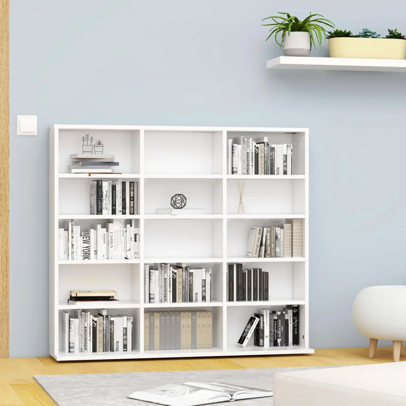 Solid Wood 89.5cm H Media Cabinet, White