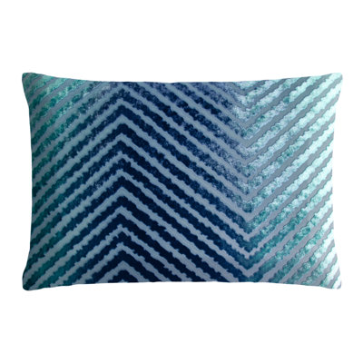 Chevron Velvet Rectangular Pillow Cover & Insert