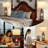 25'' Farmhouse Table Lamp Set with Rotary Socket and USB A&C Ports