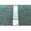 Tapis bleu sarcelle noué à la main unique 5 pi 6 po x 8 pi 2 po