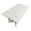 Table de salle à manger extensible pour 6 8 10, table de conférence rectangulaire en bois imitation marbre
